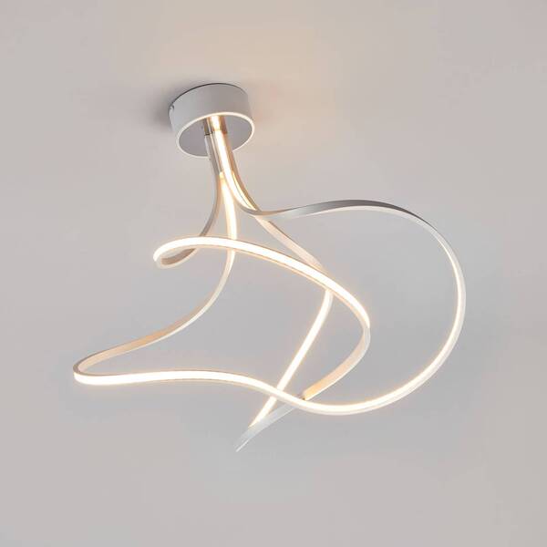  Domiluce Domiluce Led Ceiling Light Lungo Alu, 42 cm High 