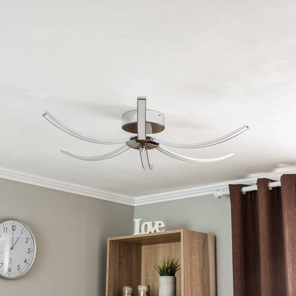  Domiluce Domiluce Umbra Led Ceiling Light 6-bulb 91 cm Chrome 
