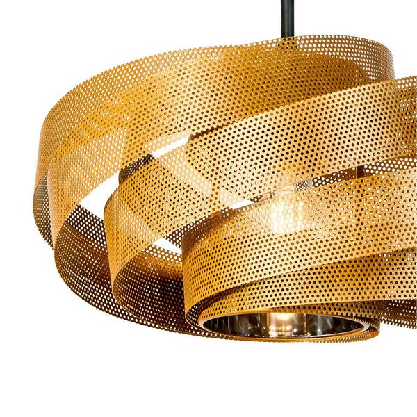  Domiluce Domiluce Vento Ceiling Light, Black/gold, Metal, ø 40 Cm, E27 