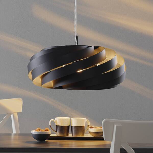  Domiluce Domiluce Vento Pendant Light, Black, ø 60 Cm, Metal, E27 