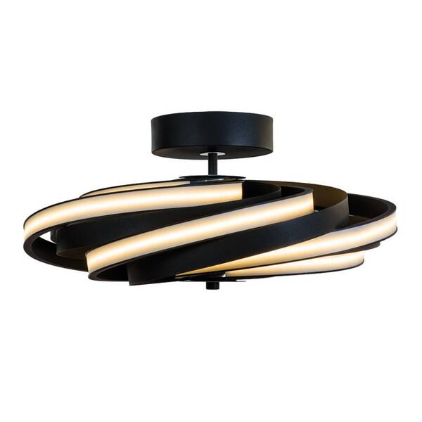  Domiluce Domiluce Zoya Led Ceiling Light In Matt Black 
