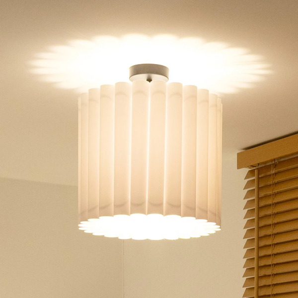  Duolla Duolla Aria Ceiling Light, White, Microfibre, E27 