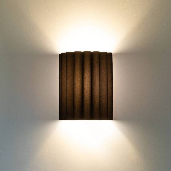  Duolla Duolla Aria Wall Light, Black, Microfibre, E27 