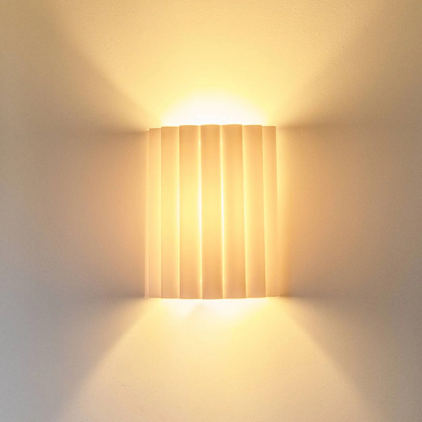  Duolla Duolla Aria Wall Light, Ecru, Microfibre, E27 