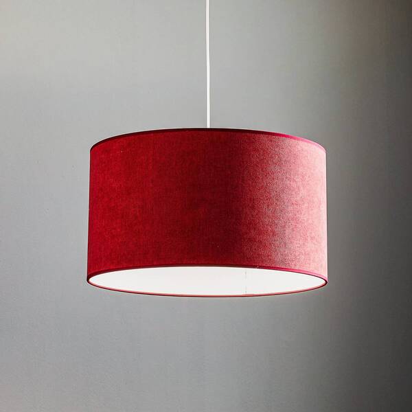  Duolla Duolla Bristol Pendant Light, Woven Pattern, Red 