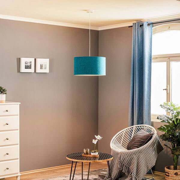 Duolla Duolla Bristol Pendant Light, Woven Pattern, Turquoise 