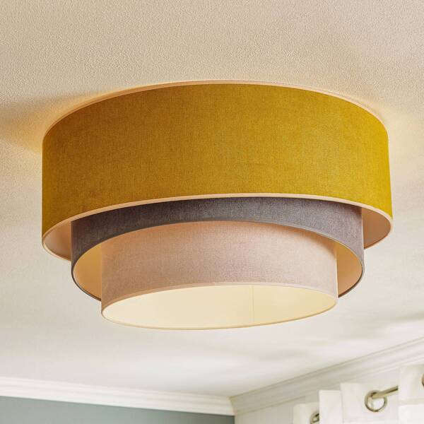  Duolla Duolla Ceiling Lamp Pastel Trio ø 60cm Mustard/grey/light Grey 