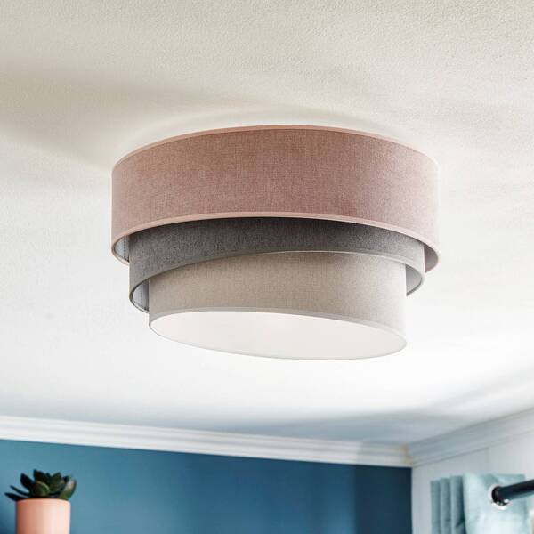  Duolla Duolla Ceiling Lamp Pastel Trio ø 45cm Pink/grey/light Grey 