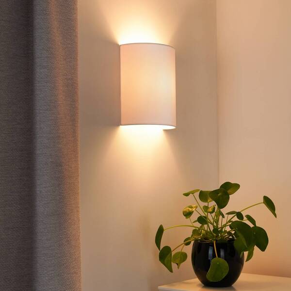  Duolla Duolla Celine Wall Light, White, Fabric, E27 