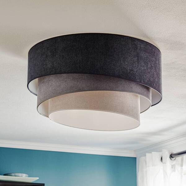  Duolla Duolla Pastel Trio Ceiling Lamp, ø 60 Cm, In 3 Shades Of Grey 