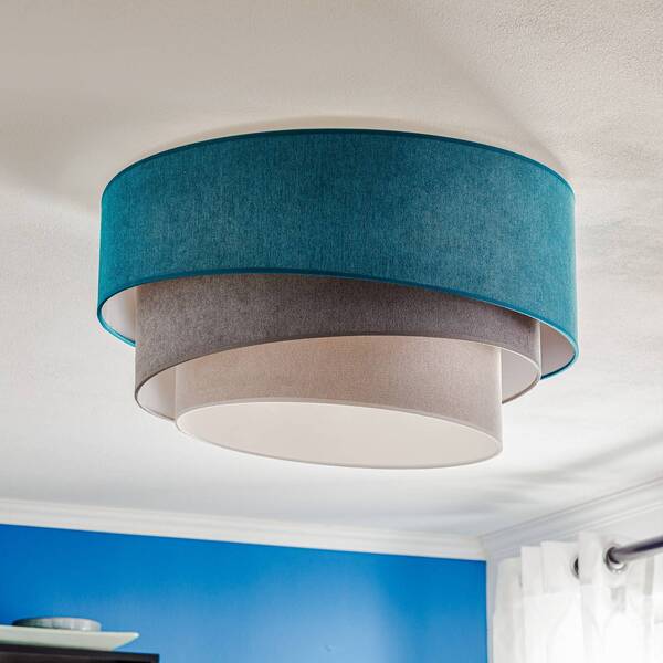  Duolla Duolla Pastel Trio Ceiling Lamp, 60 Cm, Turquoise/grey/light Grey 