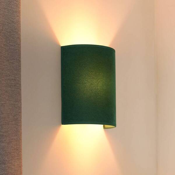  Duolla Duolla Semi Circle Wall Light, Velvet, Dark Green, E27 