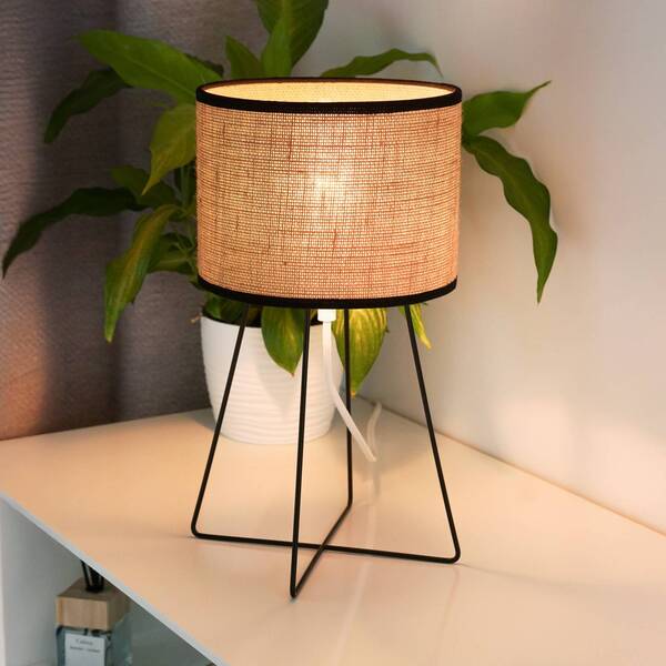  Duolla Duolla Trixi Table Lamp With Wire Frame Brown/ Black, Fabric 