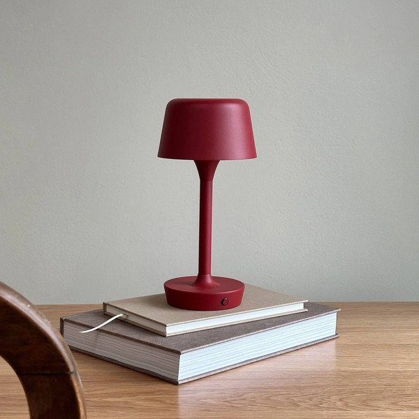  Dyberg Larsen Dyberg Larsen Led Table Lamp Flow, Red, Height 25 Cm 