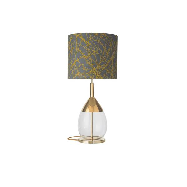  Ebb & Flow Ebb & Flow Lute Table Lamp Branches Grey/ochre 