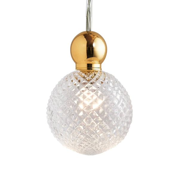  Ebb & Flow Ebb & Flow Ebb & Flow Uva M Hanging Ball Gold Clear Mini Check 
