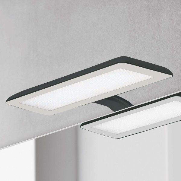  Ebir Ebir Nikita Led Mirror Light, Black/steel Grey 