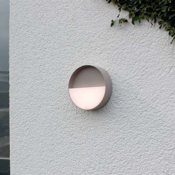  Eco-light Eco-light Led Outdoor Wall Light Meg, Sand Colour, ø 15 Cm 
