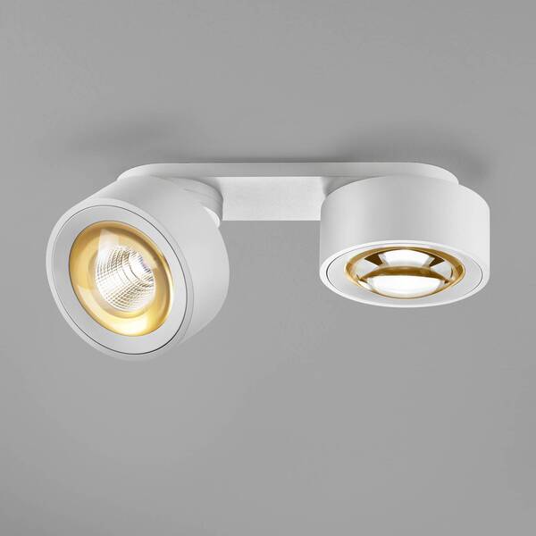  Egger Licht Egger Licht Egg Dls Led Spot Clippo Optic Duo, White/gold, 2-bulb, Dtw 
