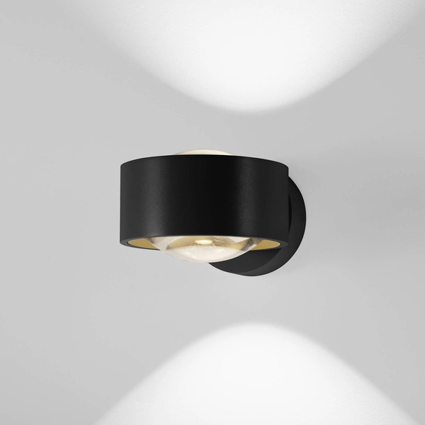  Egger Licht Egger Licht Egg Led Wall Lamp Clippo Optic, Black/gold, Dtw, Up/down 