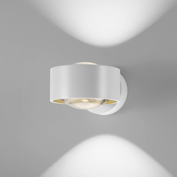  Egger Licht Egger Licht Egg Led Wall Light Clippo Optic, White/gold, Dtw, Up/down 