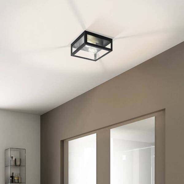  Eglo Eglo Amezola Bathroom Ceiling Light, 2-bulb, Black 