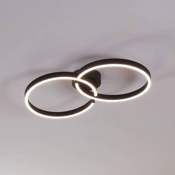  Eglo Eglo Armandolo Led Ceiling Lamp, Black, Length 67 Cm, Cct, Rgb 
