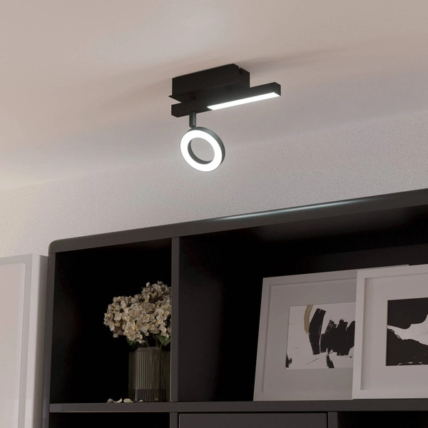  Eglo Eglo Cardillio 2 Led Downlight Black With One Ring 