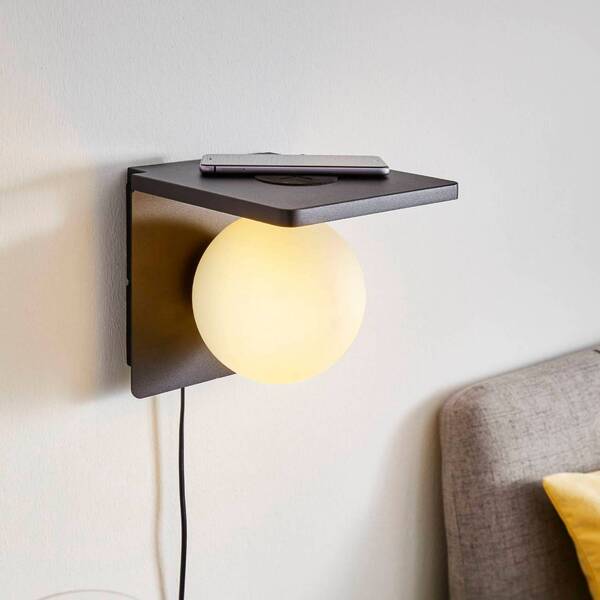  Eglo Eglo Ciglie Wall Light With Qi Loading Function 