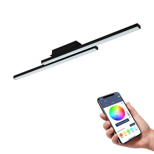  Eglo Connect Eglo Connect Fraioli-z Led Ceiling Lamp Black 