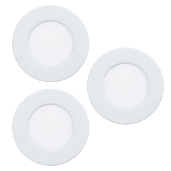 Eglo Connect Eglo Connect Led Recessed Light Fueva 6-z, White, Set Of 3 