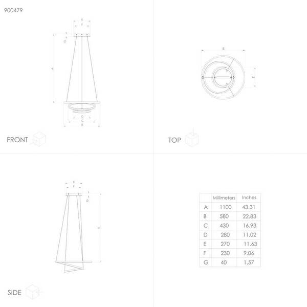  Eglo Connect Eglo Connect Lobinero-z Led Hanging Light, Black 
