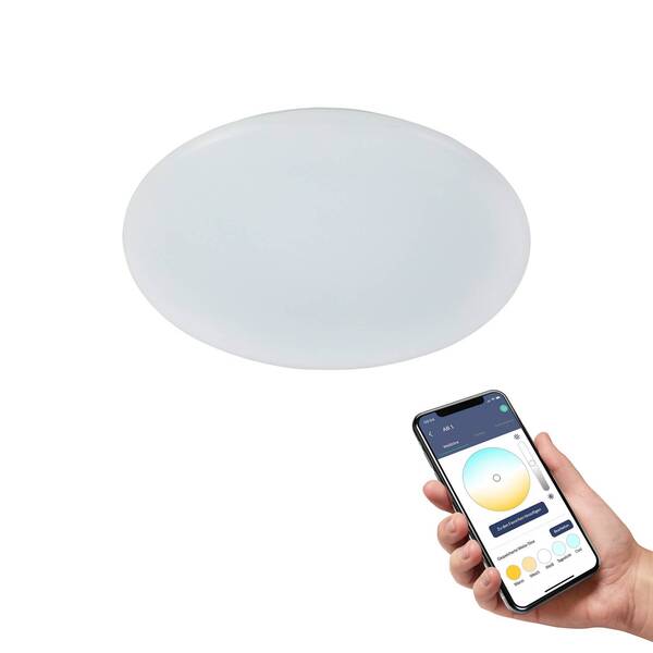  Eglo Connect Eglo Connect Totari-z Led Ceiling Light, White 38cm 