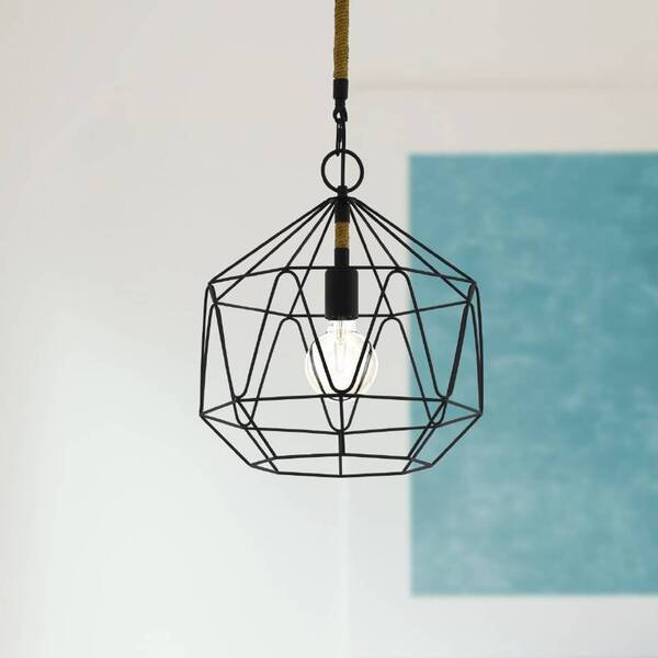  Eglo Eglo Cottingham Hanging Light, Cage, 1-bulb 