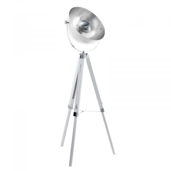  Eglo Eglo Covaleda Floor Lamp Tripod White/silver 