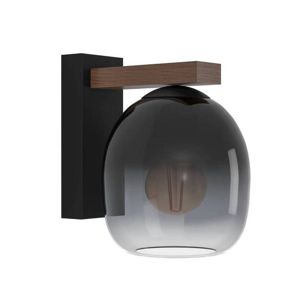  Eglo Eglo Filago Wall Light, Smoked Glass, 1-bulb 