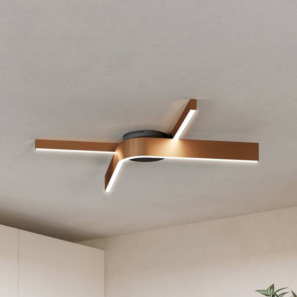  Eglo Eglo Folcino-z Led Smart Ceiling Light, Bronze-coloured, 64 Cm, Cct 