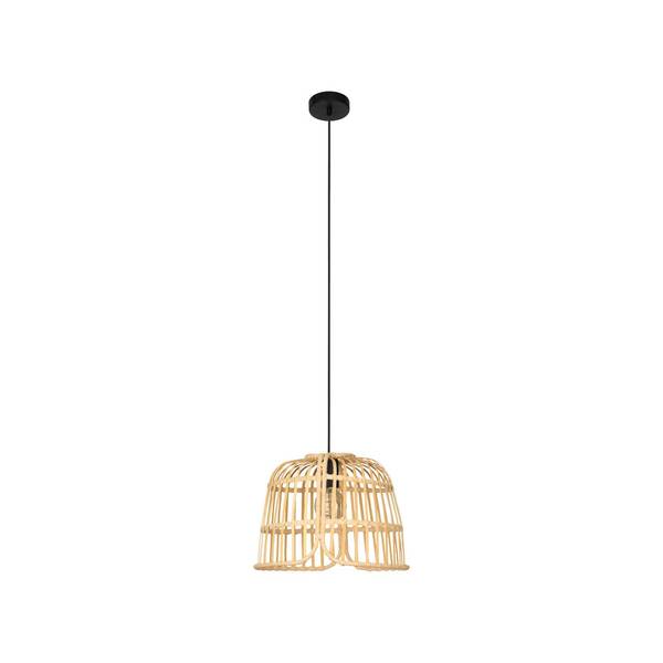  Eglo Eglo Glyneath Pendant Light, Bamboo Lampshade ø 37.5 Cm 