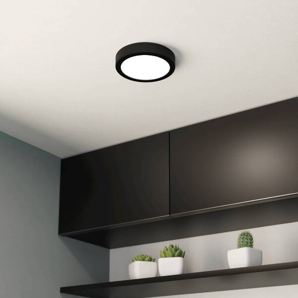  Eglo Eglo Led Ceiling Lamp Fueva 5 Ip44 3000k Black ø16cm 