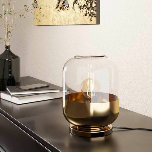  Eglo Eglo Maryvilla Table Lamp, Gold/clear 