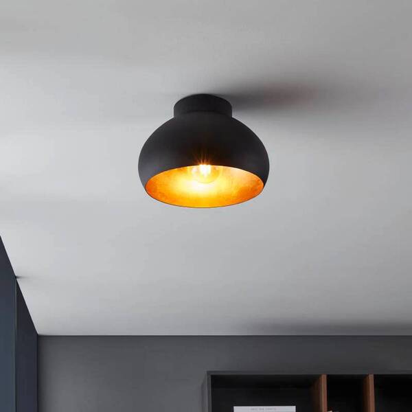  Eglo Eglo Mogano 2 Ceiling Light, ø 28 cm, Black/gold 