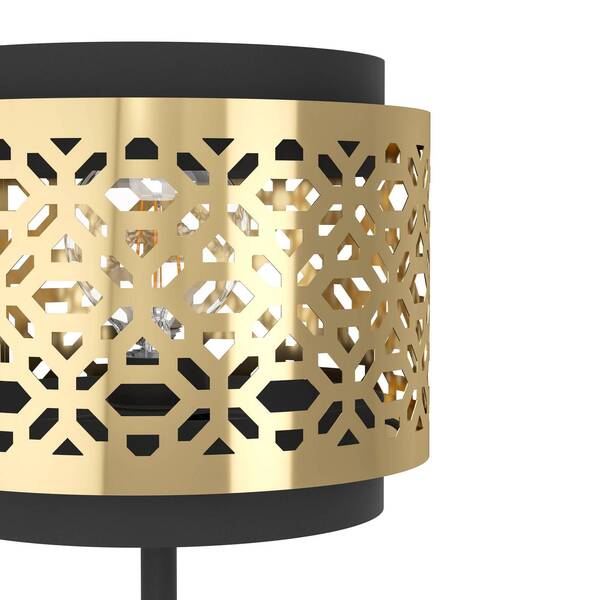  Eglo Eglo Sandbach Table Lamp In Black And Brass 
