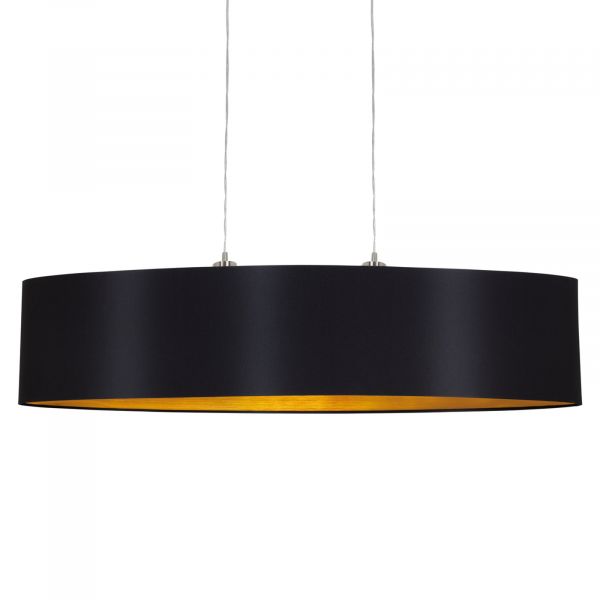  Eglo Eglo Stylish Lecio Fabric Hanging Light, Gold-black 