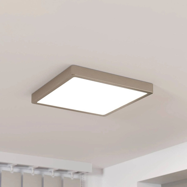 Eglo Eglo Surface-mounted Led Panel Fueva 5 Ip20 830 Nickel 28.5x28.5cm 
