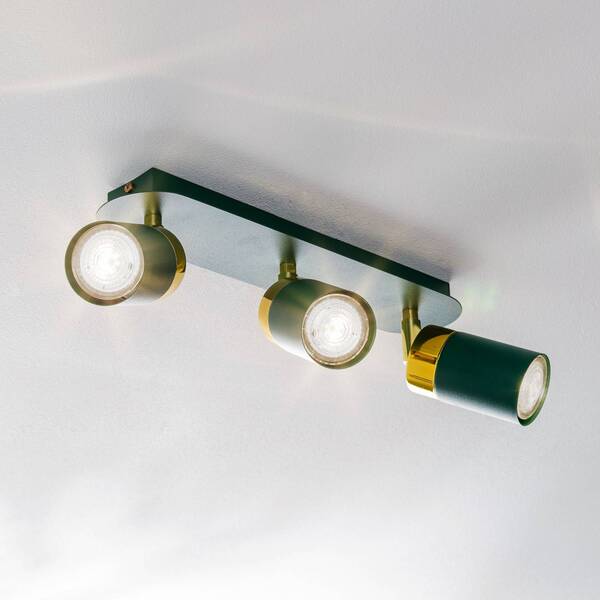  Eko-light Eko-light Joker Ceiling Spotlight, Green/gold, 3-bulb 