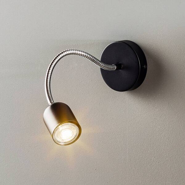  Eko-light Eko-light Maxi Wall Light With Flexible Arm, Black 