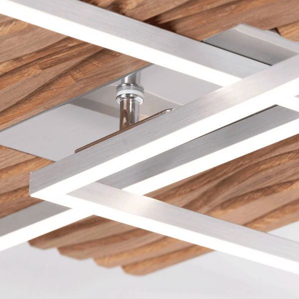  Elobra Elobra Atacama L Led Ceiling Light, Oak/metal, Wood 