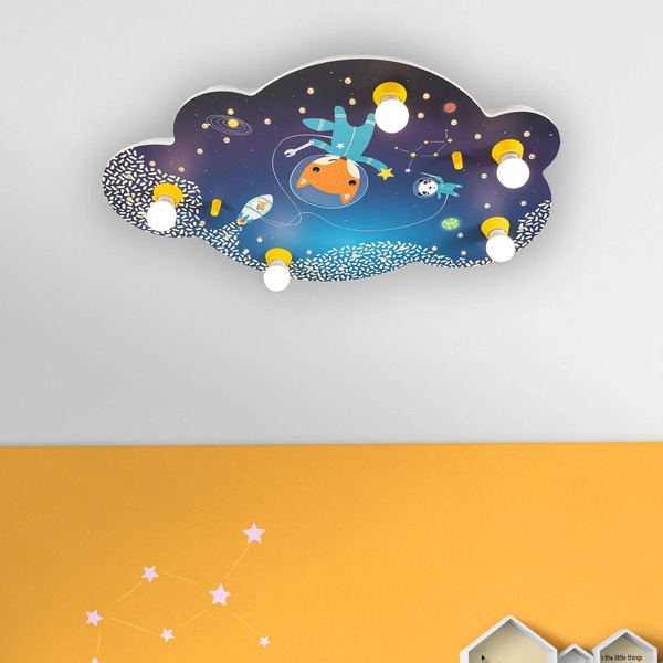  Elobra Elobra Ceiling Light Picture Cloud Space Mission, Blue 
