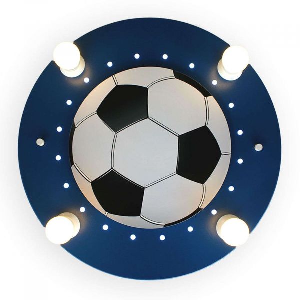  Elobra Elobra Football Ceiling Light, 4-bulb, Dark Blue/white 