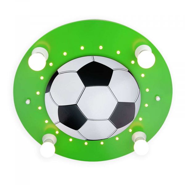  Elobra Elobra Football Ceiling Light, 4-bulb, Dark Green/white 
